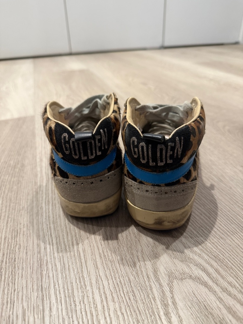 Golden Goose Midstar Leopard Pony Hair Sneakers - Picture 4 of 7